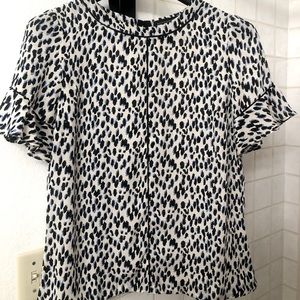 Animal print blouse